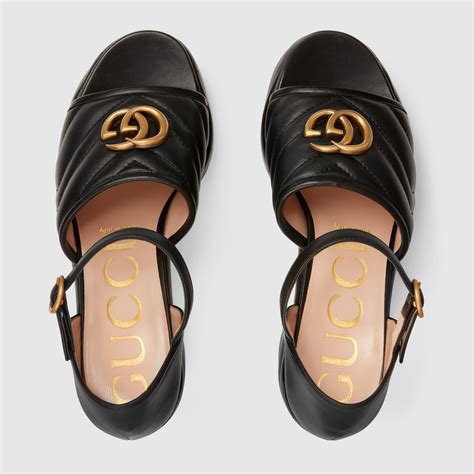 gucci sandalo plateau|net a porter gucci sandals.